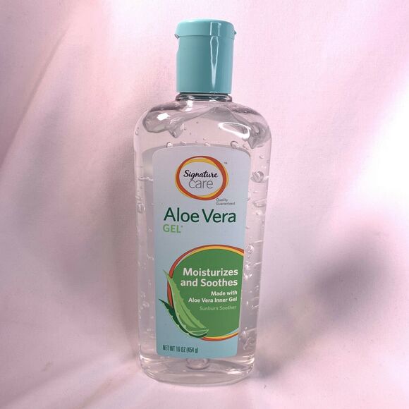 New 100% Pure Aloe Vera Gel Clear 16oz Compare Banana Boat Soothing After Sun - Picture 2 of 12